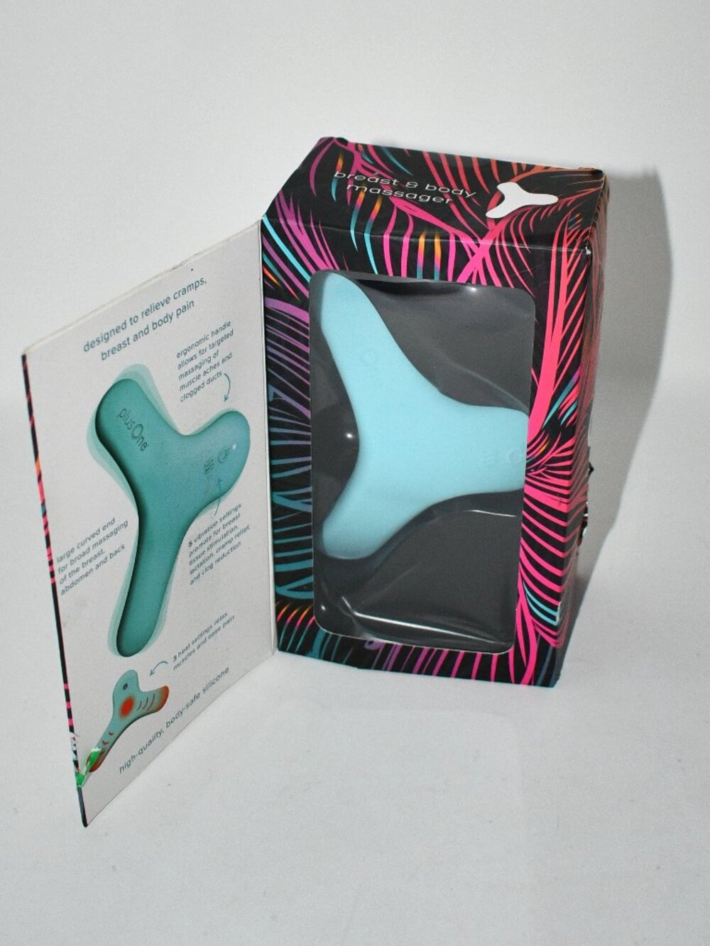 PlusOne Breast & Body Massager, Heated Lactation Support, Silicone, NWT
